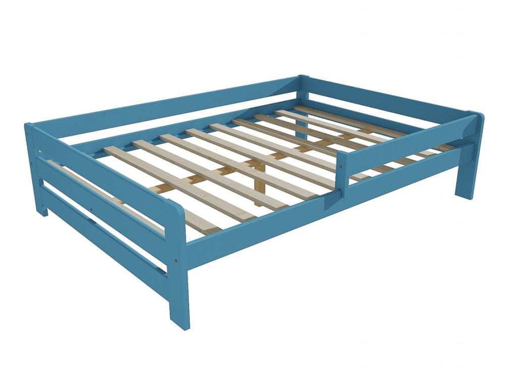 eoshop Detská posteľ so zábranou VMK003D KIDS (Rozmer: 140 x 200 cm, Farba dreva: farba modrá)